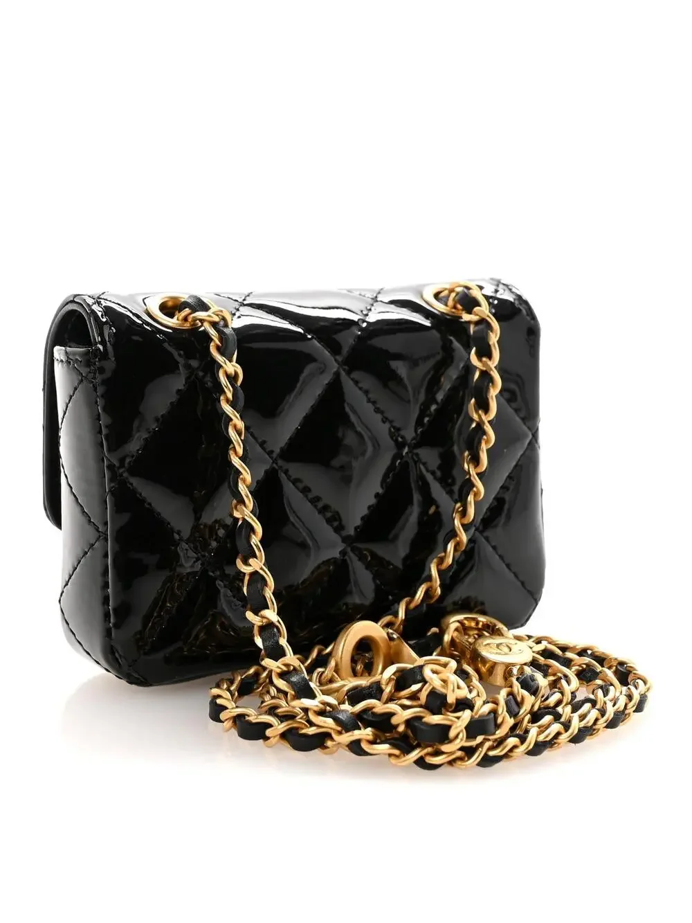 Chanel Patent Enamel Quilted Coco #321555C19B